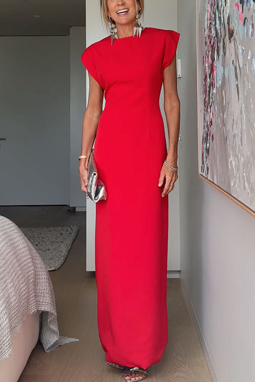 hipster formal dresses Crewneck Short Sleeves Maxi Party Dress – NewYork Boutique holiday outfits