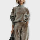 Velvet Luxe Turtleneck Set