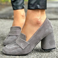 BELMONTE MILANO BLOCK HEEL LOAFERS