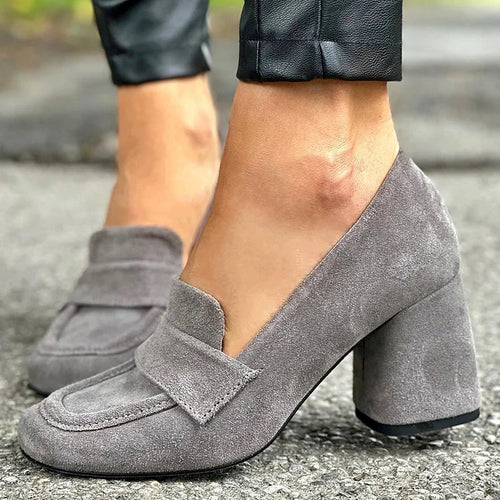 BELMONTE MILANO BLOCK HEEL LOAFERS