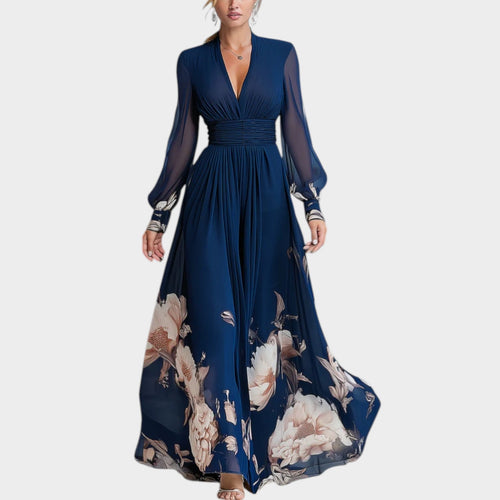 Elegant Floral Flow Maxi Dress