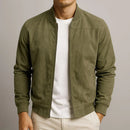 Riviera — Suede Bomber Jacket