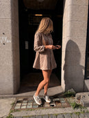 Ottela Denim Shirt Dress – Brown