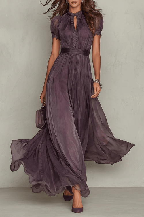Velmira – Graceful Chiffon Maxi Dress