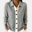Nola™ Striped Button Cardigan