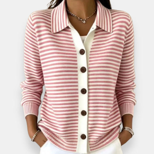 Nola™ Striped Button Cardigan