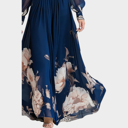 Elegant Floral Flow Maxi Dress