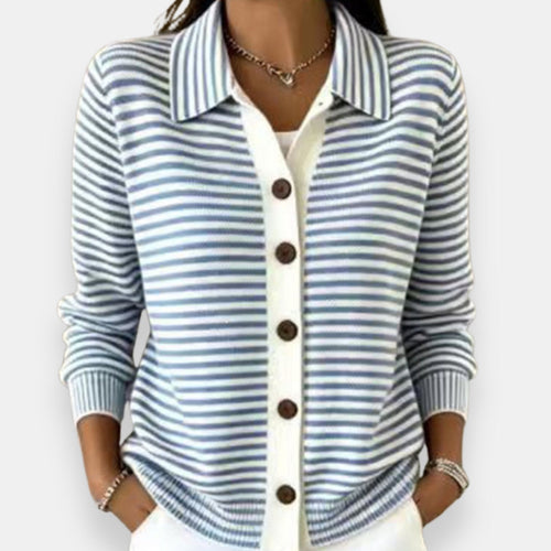 Nola™ Striped Button Cardigan