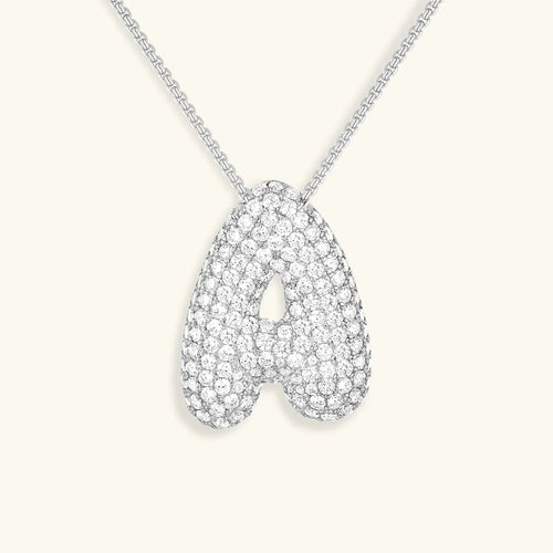 Bubble Initial Necklace