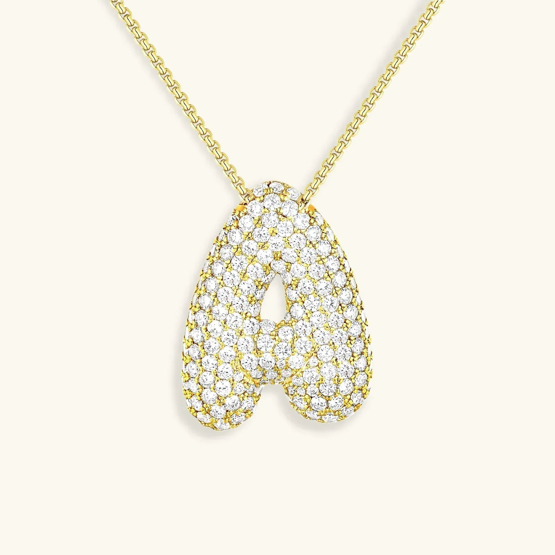 Bubble Initial Necklace
