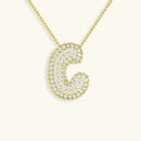 Bubble Initial Necklace