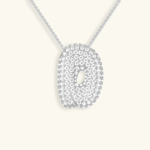 Bubble Initial Necklace