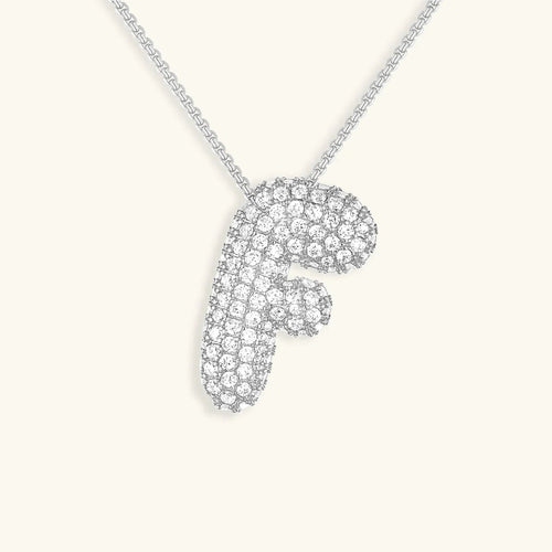 Bubble Initial Necklace