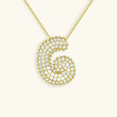 Bubble Initial Necklace