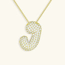 Bubble Initial Necklace