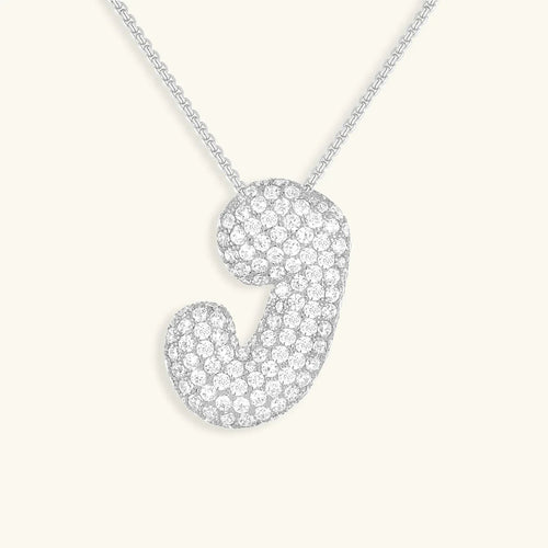 Bubble Initial Necklace