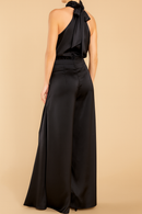 The Luxe Motion – Halter Satin Jumpsuit
