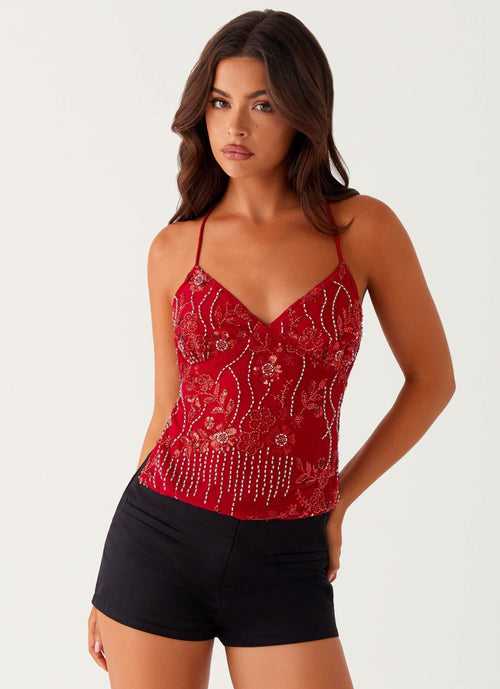 YAYA | Sequin Cami Top