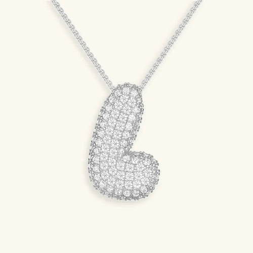 Bubble Initial Necklace