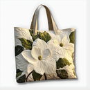 Magnolia Blossom Grace | Handmade Quilted Tote