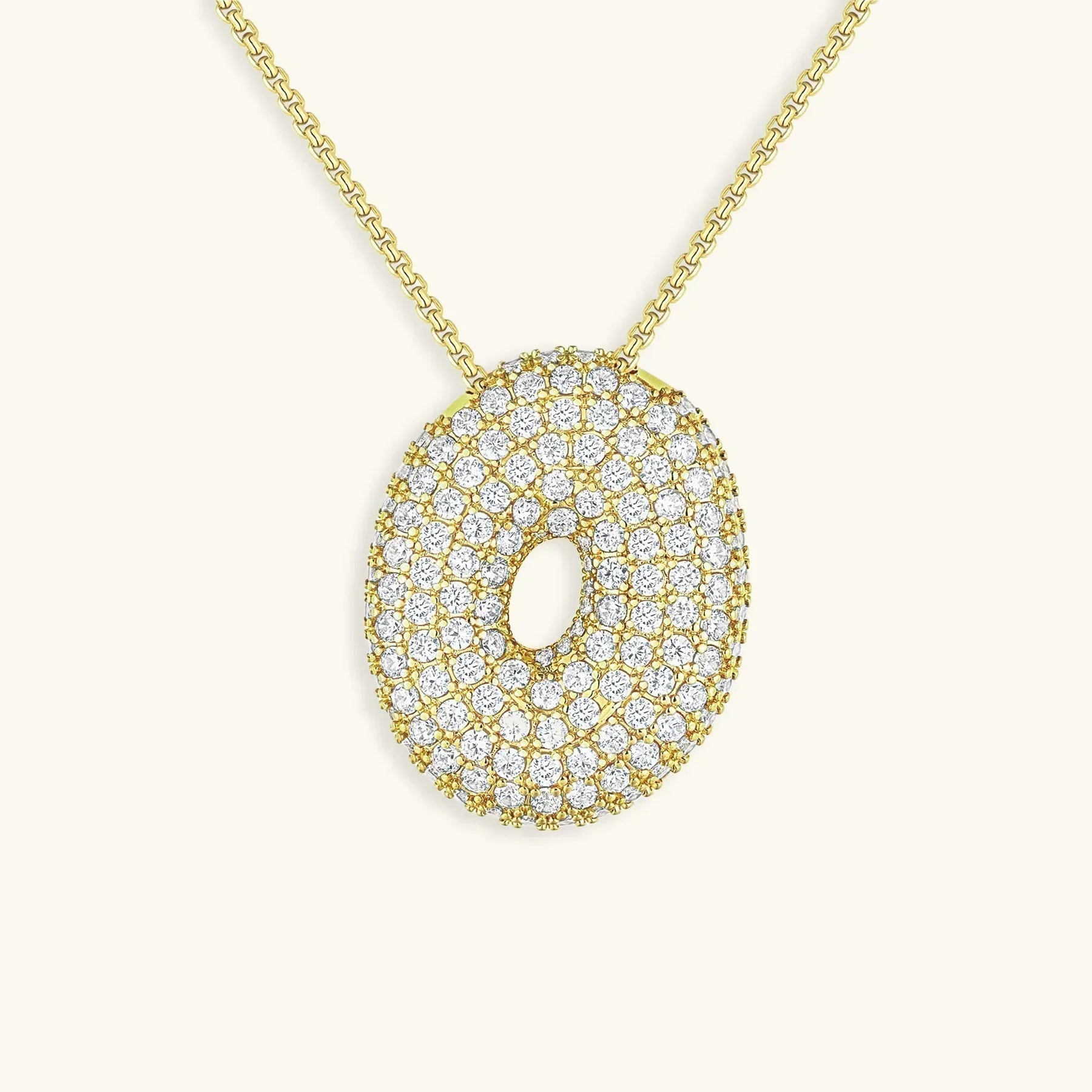 Bubble Initial Necklace