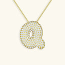 Bubble Initial Necklace