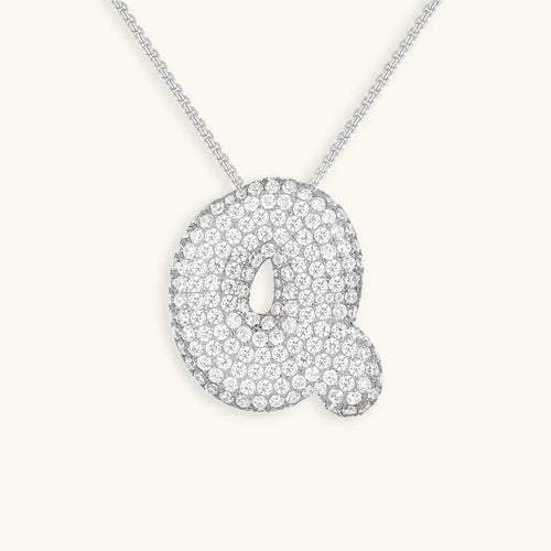 Bubble Initial Necklace