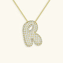 Bubble Initial Necklace