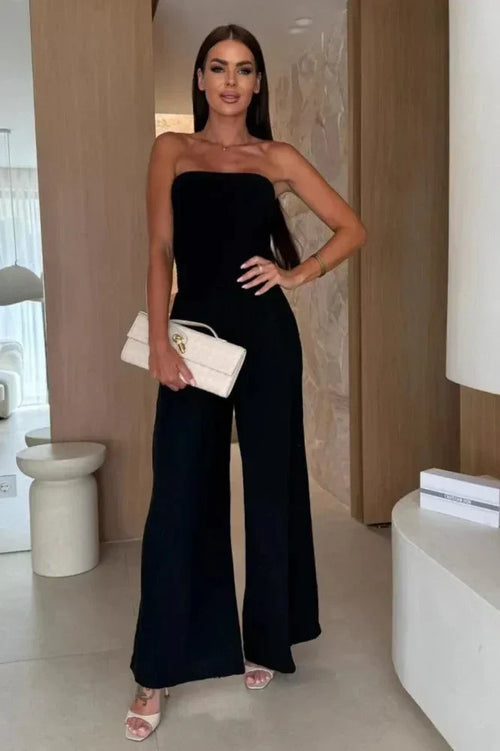 The Coastal Muse – Strapless Jumpsuit
