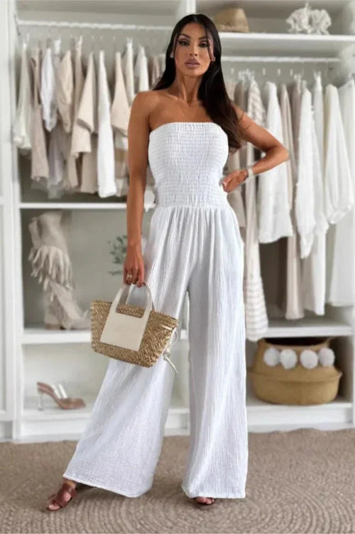 The Coastal Muse – Strapless Jumpsuit