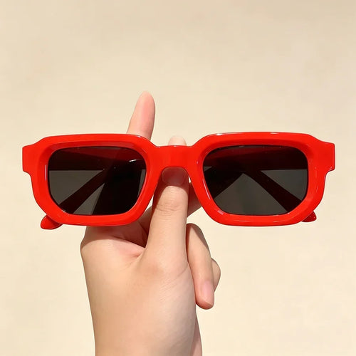 🕶️🔆 6 - Pack Vintage Rectangle Frame Sunglasses for Men & Women with UV400 Protection