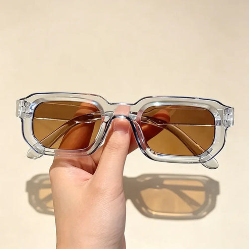 🕶️🔆 6 - Pack Vintage Rectangle Frame Sunglasses for Men & Women with UV400 Protection