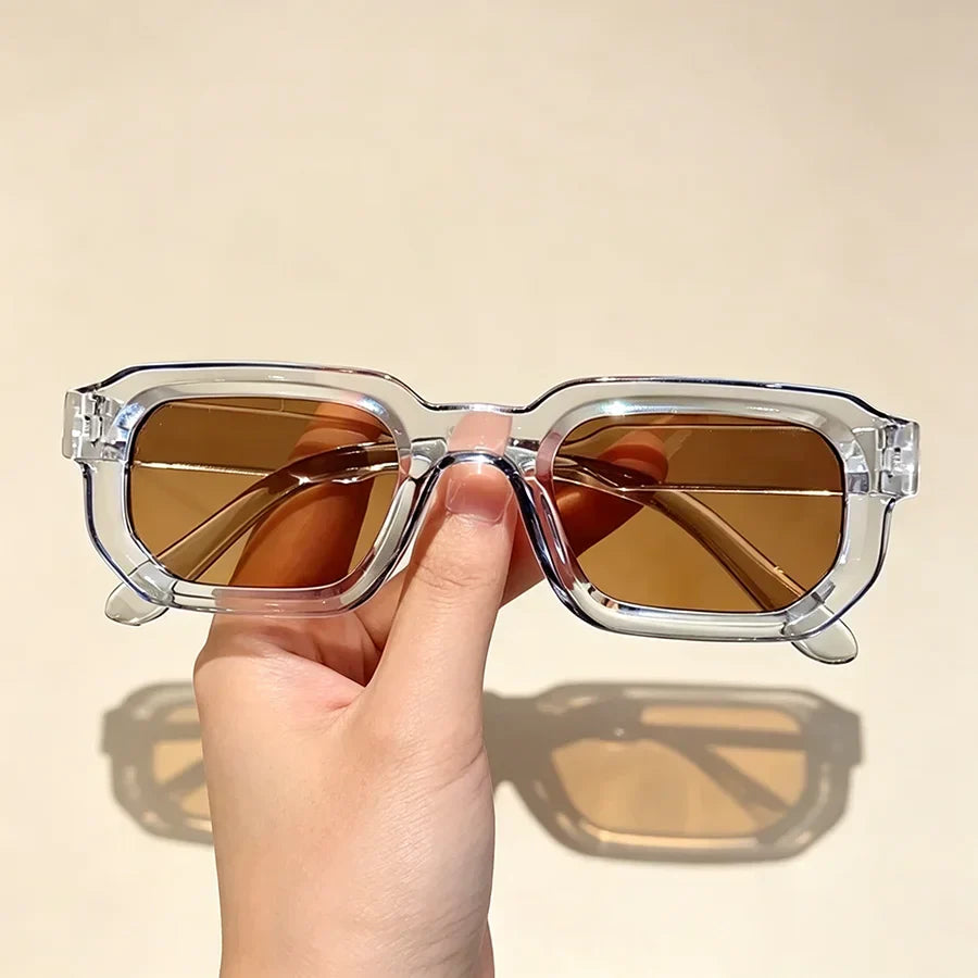🕶️🔆 6 - Pack Vintage Rectangle Frame Sunglasses for Men & Women with UV400 Protection
