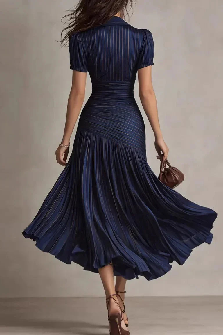 Serenelle – Satin Elegance Midi Dress
