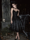 Bat Gothic Spaghetti Strap Swing Dress
