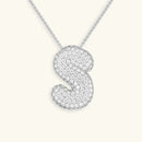 Bubble Initial Necklace
