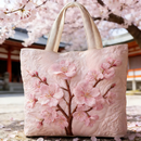 Sakura Bloom Serenity | Handmade Quilted Tote