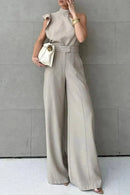 The Modern Grace – Asymmetric High-Neck Jumpsuit
