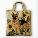 Sunflower Shepherd Charm | Handmade Quilted Tote