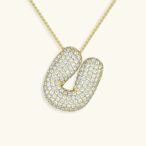 Bubble Initial Necklace