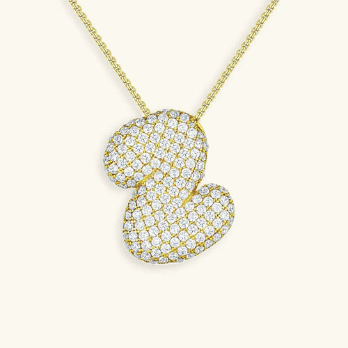 Bubble Initial Necklace