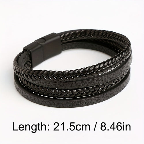 The Weston Magnetic Leather Bracelet
