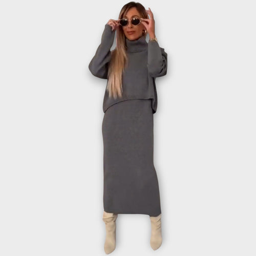 The Luxe Knit Sweater & Skirt Set