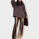 Relaxed Luxe Knit Satin Set