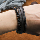The Harlow Woven Leather Bracelet