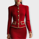 Classic Tailored Two-Piece Skirt Set