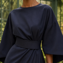 Astrid-Hope Belted Midi Dress