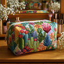 Kiera - Quilted Cosmetic Bag for Beauty Essentials Handmade Cosmetic Bags