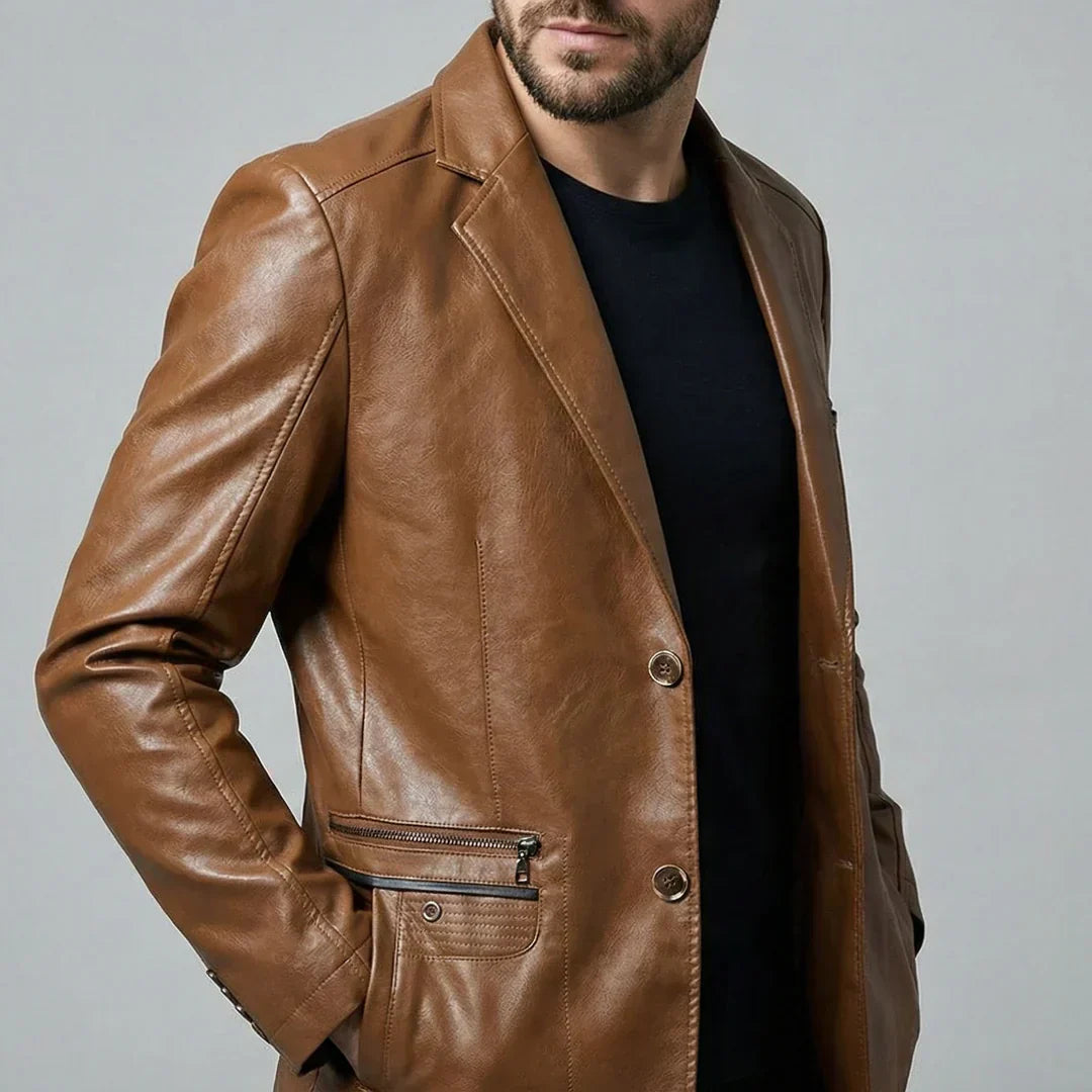 Riccardo — Leather Blazer