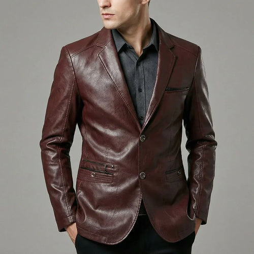 Riccardo — Leather Blazer